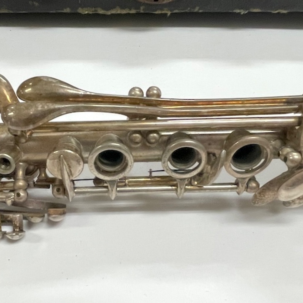 Vintage Silver Clarinet C. J. Boston Elkhart Indiana in Case - Picture 9 of 15